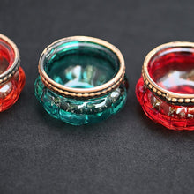 Lade das Bild in den Galerie-Viewer, 4er-Set kleine Windlichter im Vintage-Look Windlicht Kunsthandel Rueckeshaeuser