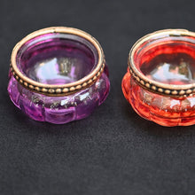 Lade das Bild in den Galerie-Viewer, 4er-Set kleine Windlichter im Vintage-Look Windlicht Kunsthandel Rueckeshaeuser