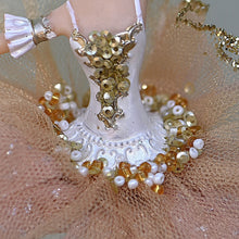 Lade das Bild in den Galerie-Viewer, Ballerina in rosa Tüllröckchen / ein Bein angewinkelt Weihnachtsbaumschmuck Kunsthandel Rueckeshaeuser