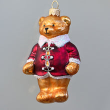 Lade das Bild in den Galerie-Viewer, Bär Mundgeblasener Weihnachtsschmuck Kunsthandel Rueckeshaeuser