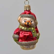 Lade das Bild in den Galerie-Viewer, Bärchen aus Glas Mundgeblasener Weihnachtsschmuck Kunsthandel Rueckeshaeuser