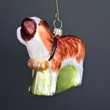 Lade das Bild in den Galerie-Viewer, Bernhardiner Mundgeblasener Weihnachtsschmuck Kunsthandel Rueckeshaeuser