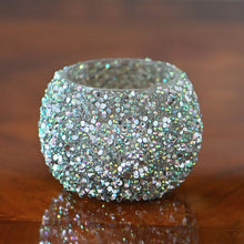 Lade das Bild in den Galerie-Viewer, Bezauberndes kleines Windlicht "Silver-Diamond" Windlicht Kunsthandel Rueckeshaeuser