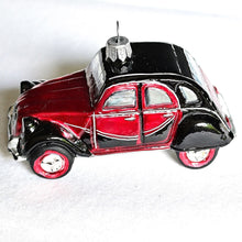 Lade das Bild in den Galerie-Viewer, Citroen 2CV "Ente" Mundgeblasener Weihnachtsschmuck Kunsthandel Rueckeshaeuser