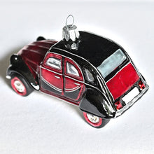 Lade das Bild in den Galerie-Viewer, Citroen 2CV "Ente" Mundgeblasener Weihnachtsschmuck Kunsthandel Rueckeshaeuser