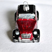 Lade das Bild in den Galerie-Viewer, Citroen 2CV "Ente" Mundgeblasener Weihnachtsschmuck Kunsthandel Rueckeshaeuser