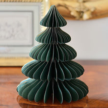 Lade das Bild in den Galerie-Viewer, Dunkelgrüner Weihnachtsbaum aus Papier Weihnachtsdekoration Kunsthandel Rueckeshaeuser