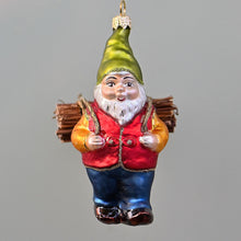 Lade das Bild in den Galerie-Viewer, Entzückender Zwerg Mundgeblasener Weihnachtsschmuck Kunsthandel Rueckeshaeuser