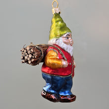 Lade das Bild in den Galerie-Viewer, Entzückender Zwerg Mundgeblasener Weihnachtsschmuck Kunsthandel Rueckeshaeuser