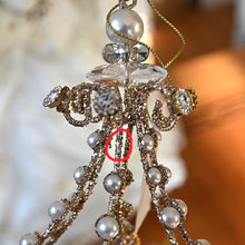 Lade das Bild in den Galerie-Viewer, Feinster Lüster mit Perlen Weihnachtsbaumschmuck Kunsthandel Rueckeshaeuser