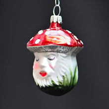Lade das Bild in den Galerie-Viewer, Fliegenpilz schlafend Weihnachtsbaumschmuck Kunsthandel Rueckeshaeuser