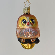 Lade das Bild in den Galerie-Viewer, Fröhliche Waldeule Mundgeblasener Weihnachtsschmuck Kunsthandel Rueckeshaeuser