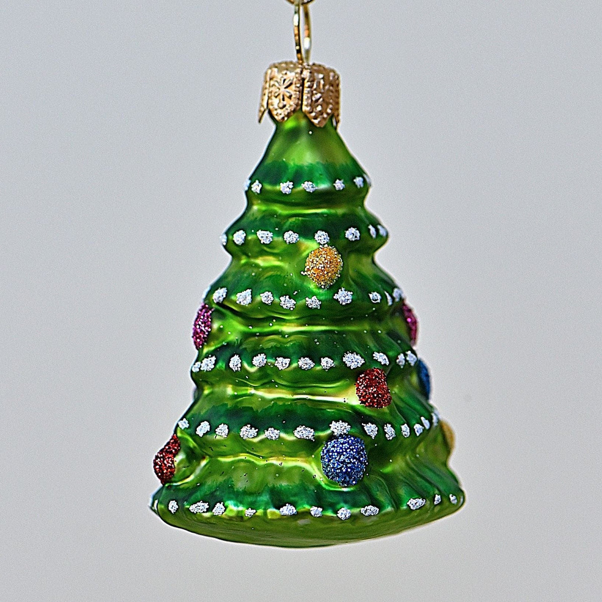 Weihnachtskarte Mit Weihnachtsbaum – Künstlerisch, Goldfolie, Umweltfreundlich, 15x15 Cm