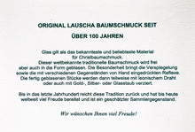 Lade das Bild in den Galerie-Viewer, Goldene Glocke mit floralem Muster Mundgeblasener Weihnachtsschmuck Kunsthandel Rueckeshaeuser