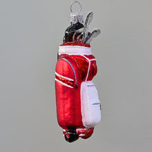 Lade das Bild in den Galerie-Viewer, Golftasche Mundgeblasener Weihnachtsschmuck Kunsthandel Rueckeshaeuser