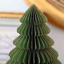 Lade das Bild in den Galerie-Viewer, Grüner Weihnachtsbaum aus Papier Weihnachtsdekoration Kunsthandel Rueckeshaeuser