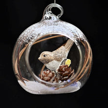 Lade das Bild in den Galerie-Viewer, Handgearbeitete Weihnachtskugel Zaunkönig Mundgeblasener Weihnachtsschmuck Kunsthandel Rueckeshaeuser