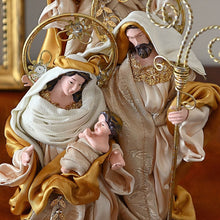 Lade das Bild in den Galerie-Viewer, Heilige Familie im Stil neapolitanischer Krippenfiguren, XX cm Weihnachtsdekoration Kunsthandel Rueckeshaeuser