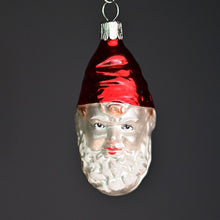 Lade das Bild in den Galerie-Viewer, Hübscher Nikolauskopf aus Lauscha Mundgeblasener Weihnachtsschmuck Kunsthandel Rueckeshaeuser