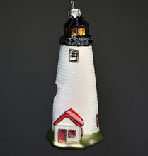 Lade das Bild in den Galerie-Viewer, Leuchtturm Mundgeblasener Weihnachtsschmuck Kunsthandel Rueckeshaeuser