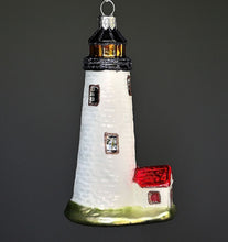 Lade das Bild in den Galerie-Viewer, Leuchtturm Mundgeblasener Weihnachtsschmuck Kunsthandel Rueckeshaeuser