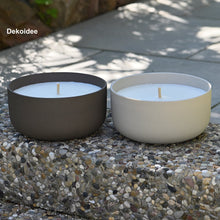 Lade das Bild in den Galerie-Viewer, Outdoor Kerzenschale, Farbe elfenbein, Durchmesser 25 cm Outdoorkerzen Kunsthandel Rueckeshaeuser