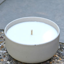 Lade das Bild in den Galerie-Viewer, Outdoor Kerzenschale, Farbe elfenbein, Durchmesser 25 cm Outdoorkerzen Kunsthandel Rueckeshaeuser