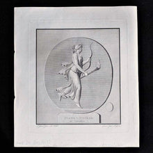 Lade das Bild in den Galerie-Viewer, Seltener Kupferstich "Diane Lucifère en Cornaline" in einem alten Rahmen des 19. Jahrhunderts Alte Druckgrafik Kunsthandel Rueckeshaeuser