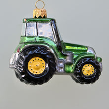 Lade das Bild in den Galerie-Viewer, Traktor Mundgeblasener Weihnachtsschmuck Kunsthandel Rueckeshaeuser