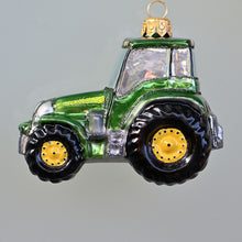 Lade das Bild in den Galerie-Viewer, Traktor Mundgeblasener Weihnachtsschmuck Kunsthandel Rueckeshaeuser
