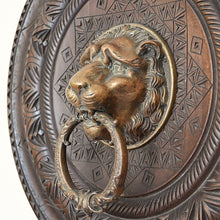 Lade das Bild in den Galerie-Viewer, Türklopfer Löwenkopf aus Bronze, Historismus, Ende des 19. Jahrhunderts (B) Bronzeskulpturen Kunsthandel Rueckeshaeuser