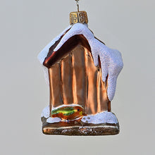 Lade das Bild in den Galerie-Viewer, Vogelhäuschen Mundgeblasener Weihnachtsschmuck Kunsthandel Rueckeshaeuser