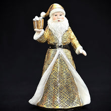 Lade das Bild in den Galerie-Viewer, Weihnachtsmann mit Geschenk Mundgeblasener Weihnachtsschmuck Kunsthandel Rueckeshaeuser