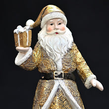 Lade das Bild in den Galerie-Viewer, Weihnachtsmann mit Geschenk Mundgeblasener Weihnachtsschmuck Kunsthandel Rueckeshaeuser