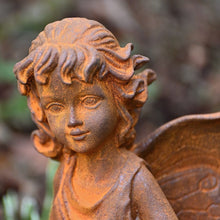 Lade das Bild in den Galerie-Viewer, Zauberhafte Fee mit Blütenschale Gartendekoration Kunsthandel Rueckeshaeuser