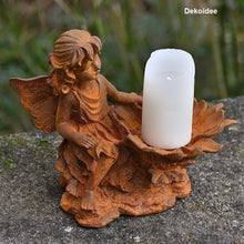 Lade das Bild in den Galerie-Viewer, Zauberhafte Fee mit Blütenschale Gartendekoration Kunsthandel Rueckeshaeuser