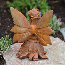 Lade das Bild in den Galerie-Viewer, Zauberhafte, knienede Fee, Arm angewinkelt Gartendekoration Kunsthandel Rueckeshaeuser