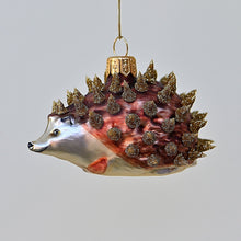 Lade das Bild in den Galerie-Viewer, Zauberhafter Igel Mundgeblasener Weihnachtsschmuck Kunsthandel Rueckeshaeuser