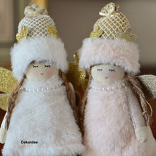 Lade das Bild in den Galerie-Viewer, Zauberhaftes Engelchen in weiß Mundgeblasener Weihnachtsschmuck Kunsthandel Rueckeshaeuser