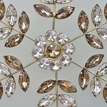 Lade das Bild in den Galerie-Viewer, Zweifarbige Diamant Schneeflocke, 17 cm Weihnachtsbaumschmuck Kunsthandel Rueckeshaeuser