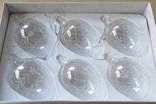 Lade das Bild in den Galerie-Viewer, 6-er Karton Glasei 9 cm Ostern Kunsthandel Rueckeshaeuser