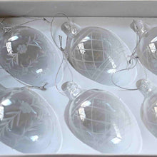 Lade das Bild in den Galerie-Viewer, 6-er Karton Glasei 9 cm Ostern Kunsthandel Rueckeshaeuser