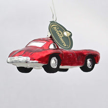 Lade das Bild in den Galerie-Viewer, Alter Mercedes SL Sportwagen Mundgeblasener Weihnachtsschmuck Kunsthandel Rueckeshaeuser