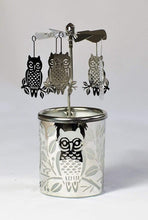 Lade das Bild in den Galerie-Viewer, Drehwindlicht Eule Wohnaccessoires Kunsthandel Rueckeshaeuser