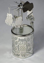 Lade das Bild in den Galerie-Viewer, Drehwindlicht Eule Wohnaccessoires Kunsthandel Rueckeshaeuser