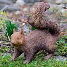 Lade das Bild in den Galerie-Viewer, Eichhörnchen in Edelrost Garten Kunsthandel Rueckeshaeuser