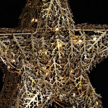 Lade das Bild in den Galerie-Viewer, Großer LED Metallweihnachtsstern Weihnachtsdekoration Kunsthandel Rueckeshaeuser