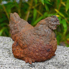 Lade das Bild in den Galerie-Viewer, Huhn aus Gusseisen Gartendekoration Kunsthandel Rueckeshaeuser