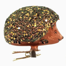 Lade das Bild in den Galerie-Viewer, Igel auf Clip Mundgeblasener Weihnachtsschmuck Kunsthandel Rueckeshaeuser