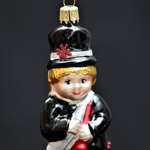 Lade das Bild in den Galerie-Viewer, Kaminkehrer aus Glas Mundgeblasener Weihnachtsschmuck Kunsthandel Rueckeshaeuser